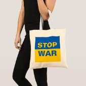 Stop oorlog Oekraïne Tote Bag (Voorkant (product))