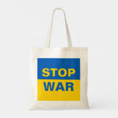 Stop oorlog Oekraïne Tote Bag (Achterkant)