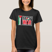 Stop oorlog - Palestijns leven is belangrijk - Vri T-shirt (Voorkant)