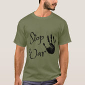 Stop oorlog t-shirt (Voorkant)