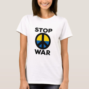Stop Oorlog Vlag van Oekraïne T-shirt