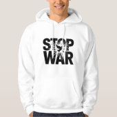stop oorlog, zwart-wit, T-shirt (Voorkant)