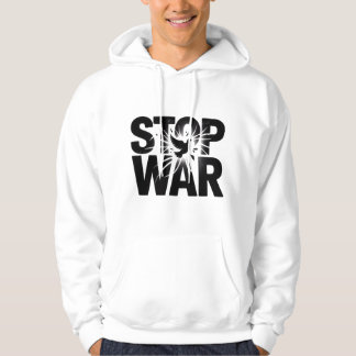 stop oorlog, zwart-wit, T-shirt