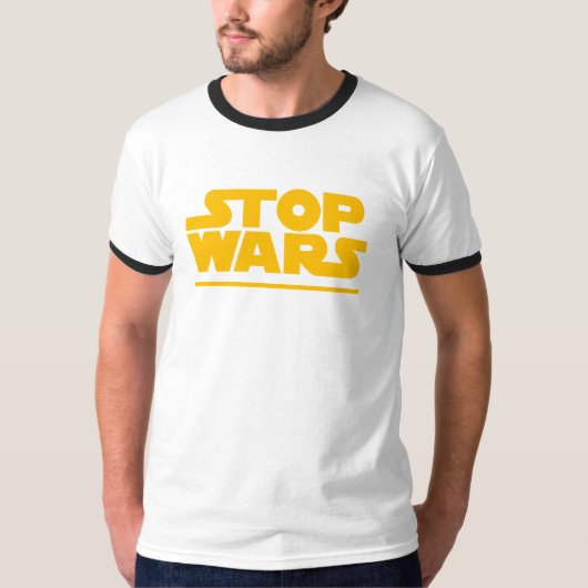 Stop Oorlogen Parodie Logo T-shirt (Voorkant)
