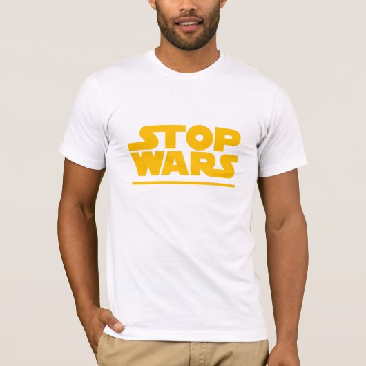 Stop Oorlogen Parodie Logo T-shirt (Voorkant)