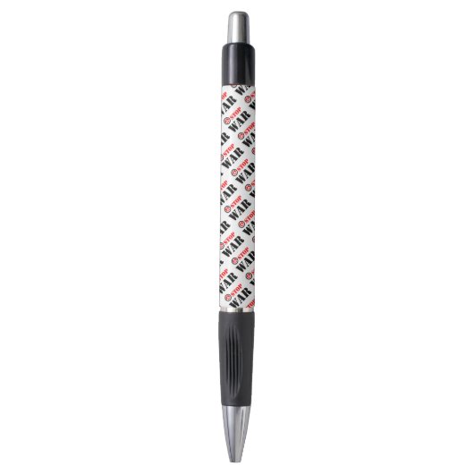 Stop oorlogsslogan pen (Voorkant Verticaal)