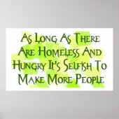 Stop overbevolken poster (Voorkant)