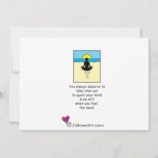 Stop overdenking_flatkaart 7 x 5 inch (Achterkant)