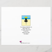 Stop overdenking_Platte papiervellen 11 x 8,5 inch (Achterkant)