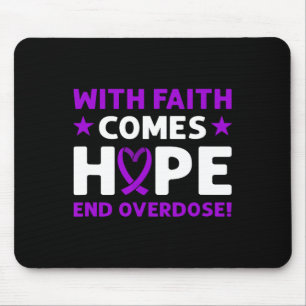 Stop Overdosis! Paarse Lint. Overdosis Bewustzijn Muismat