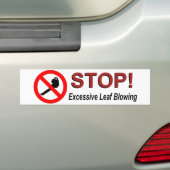 STOP overmatig lebben Bumpersticker (Op auto)