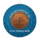 Stop Pebble Mine - Pebble Mine Penny Dartbord (Voorkant)