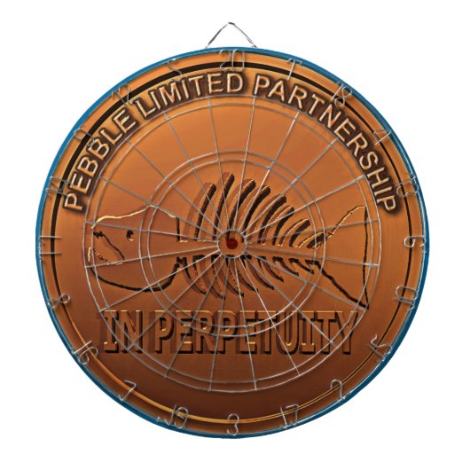 Stop Pebble Mine - Pebble Mine Penny Dartbord (Voorkant)