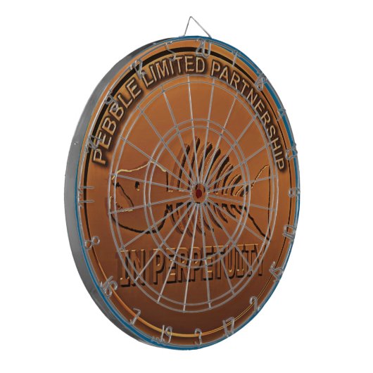 Stop Pebble Mine - Pebble Mine Penny Dartbord (Voorkant Links)