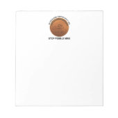 Stop Pebble Mine - Pebble Mine Penny Notitieblok (Voorkant)