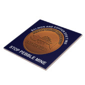 Stop Pebble Mine - Pebble Mine Penny Tegeltje (Zijkant)
