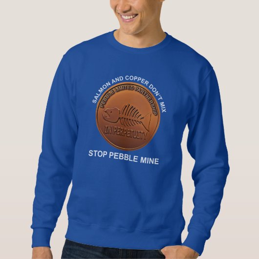 Stop Pebble Mine - Pebble Mine Penny Trui (Voorkant)