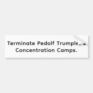 Stop Pedolf Trumpler Hankamer Artjunkhaus Vrede Om Bumpersticker