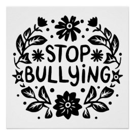 Stop pesten anti pestcitaten perfect poster