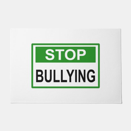 Stop pesten bord groen deurmat (Voorkant)