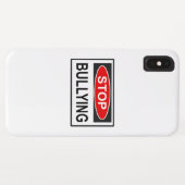 Stop pesten bord rood Case-Mate iPhone case (Achterkant (horizontaal))