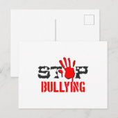 Stop pesten briefkaart (Voorkant / Achterkant)