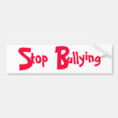 Stop pesten - Bumpersticker (Voorkant)