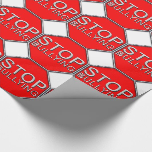 Stop pesten cadeaupapier (Hoek)