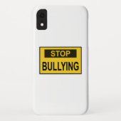 Stop pesten Geel Case-Mate iPhone Case (Achterkant)