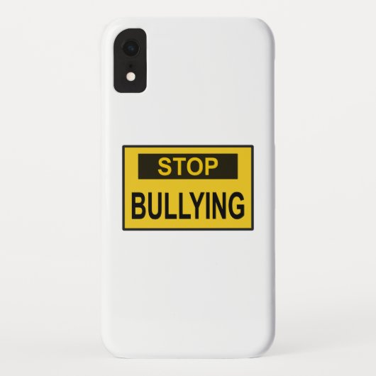 Stop pesten Geel Case-Mate iPhone Case (Achterkant)