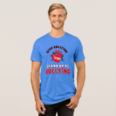 Stop Pesten - Kom Op Tegen Pesters Tri-Blend Shirt (Voorkant volledig)