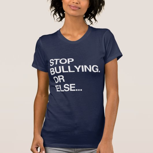 STOP PESTEN OF ANDERS... T-SHIRT (Voorkant)