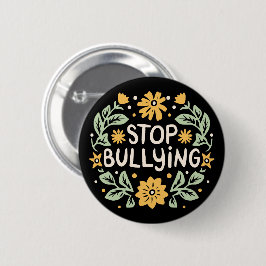 Stop pesten pesten pesten preventie bewustzijn ronde button 5,7 cm