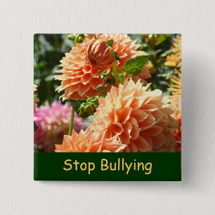 Stop Pesten promotie knoppen Vriendelijkheid Soort Vierkante Button 5,1 Cm