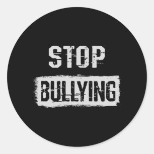 Stop pesten ronde sticker