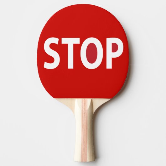 Stop Ping Pong Paddle Tafeltennisbatje (Voorkant)