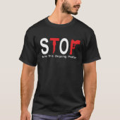 STOP: Pistool- en kindercriminaliteit T-shirt (Voorkant)
