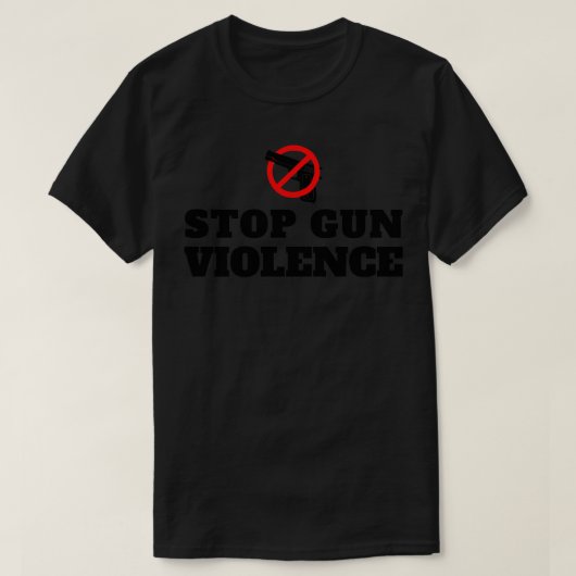 Stop Pistool Geweld 5 T-shirt (Design voorkant)