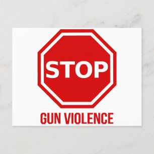 Stop Pistool Geweld Briefkaart