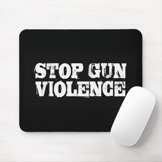 Stop Pistool Geweld Muismat (Met muis)
