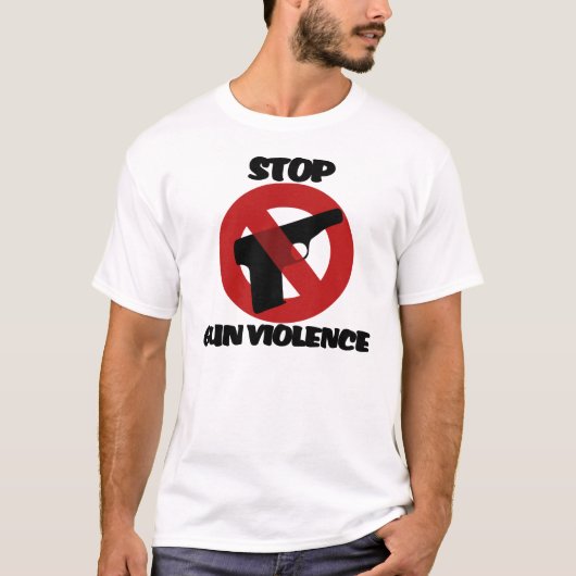Stop Pistool Geweld T-shirt (Voorkant)