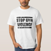 Stop pistool geweld t-shirt (Voorkant)