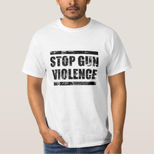 Stop pistool geweld t-shirt