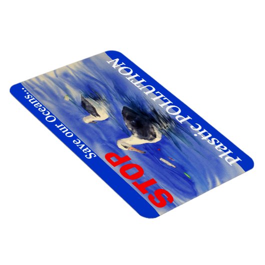 STOP Plastic verontreinigingsmagneet Magneet (Rechterzijde)