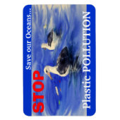 STOP Plastic verontreinigingsmagneet Magneet (Verticaal)