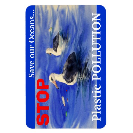 STOP Plastic verontreinigingsmagneet Magneet (Verticaal)