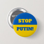 Stop Poetin! Button (Voorkant /achterkant)