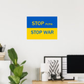 Stop Poetin, stop het Poster van de oorlog! (Thuiskantoor)