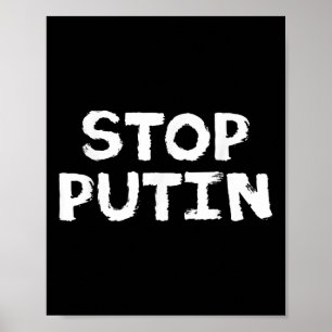 Stop Poetin tegen de oorlog Poster