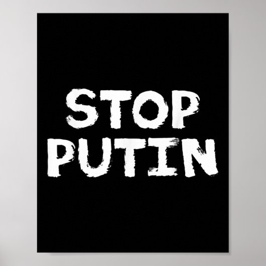 Stop Poetin tegen de oorlog Poster (Voorkant)